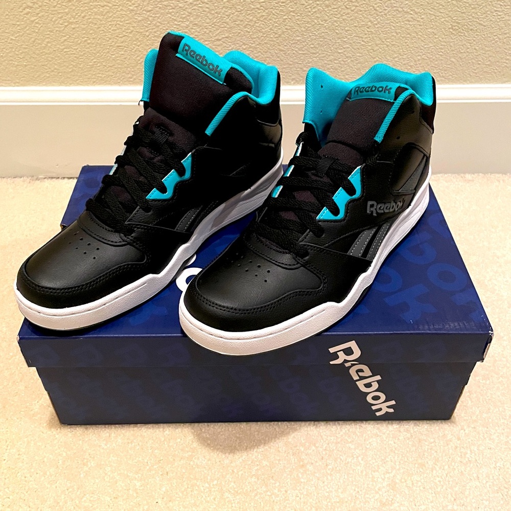 Retro Reebok Royal BB4500 HI2 - Black, True Grey, Turquoise, White
